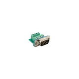 Serial DB9 Male Connector with Terminal Block, Panel Mount - We-Supply