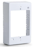 Single Gang Junction Box, 1.25" Deep, PVC, White - We-Supply