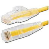 Slim Cat6 UTP Ethernet Patch Cord, 10' Yellow