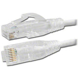 Slim Cat6 UTP Ethernet Patch Cord, 12' White