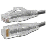 Slim Cat6 UTP Ethernet Patch Cord, 8' Gray - We-Supply