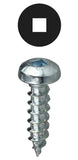 Square Drive Pan Head Sheet Metal Screw, #6 x 1