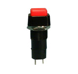 Square Pushbutton Switch SPST 3A-125V Solder Lug