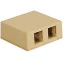 Surface Mount Box, Double, Ivory - We-Supply