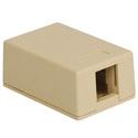 Surface Mount Box, Single, Ivory - We-Supply