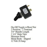 Toggle Switch, On/Off, Weather Proof