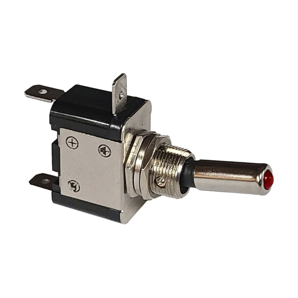 Led Lighted Key Switch Toggle Switch with LED Lighted Tip, SPST, On/Off, 25A 12VDC – Willy's ...