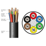 Trailer Wire, 14 AWG 6 Conductor