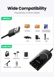 USB Audio Adapter with Volume Control - We-Supply