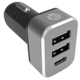 USB Car Charger, Triple Output, 4.1A - We-Supply