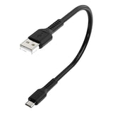 USB Patch Cable Type A Male to Micro B Male: 1 ft