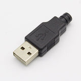 USB Replacement Type "A" Male Plug, Solder - We-Supply