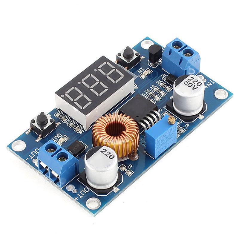 Variable Voltage Step Down Regulator & Display, 5A Max - We-Supply