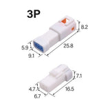 Waterproof JWPF Connector Set: 3 Conductor