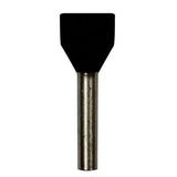 Wire Ferrule, Black Twin , #16 x 2, 100 pack - We-Supply