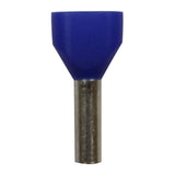 Wire Ferrule, Blue Twin, #14 X 2, 100 pack - We-Supply