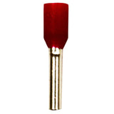 Wire Ferrule, Red , #18, 100 pack