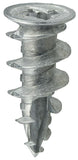 Zinc Wall Driller Anchors, #6, 100 pack